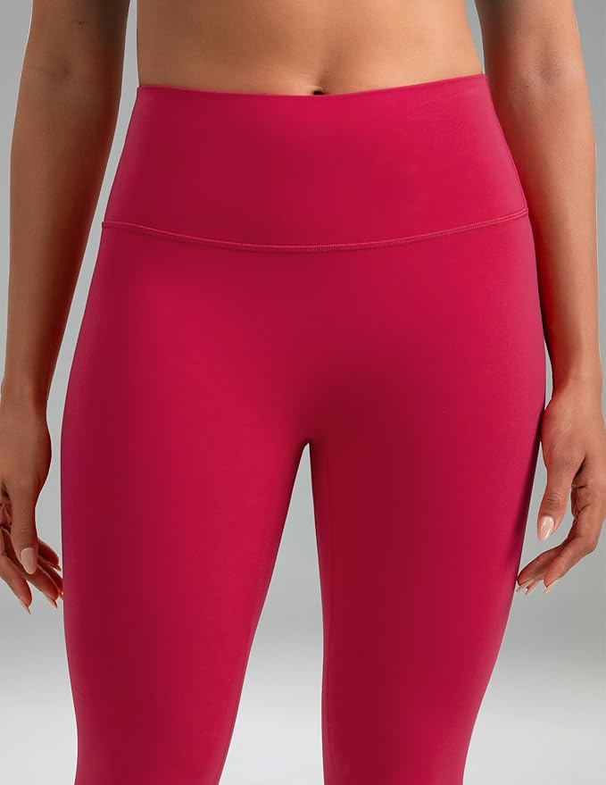 Colorfulkoala Dreamlux No Front Seam Leggings for Women 25"/28" Inseam, Seamless High Waisted Buttery Soft Yoga Pants