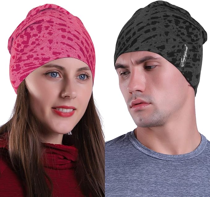 10" Multifunctional Soft Fashion Lightweight Beanies Hats, Cooling Running Skull Cap Helmet Liner Sleep Caps
