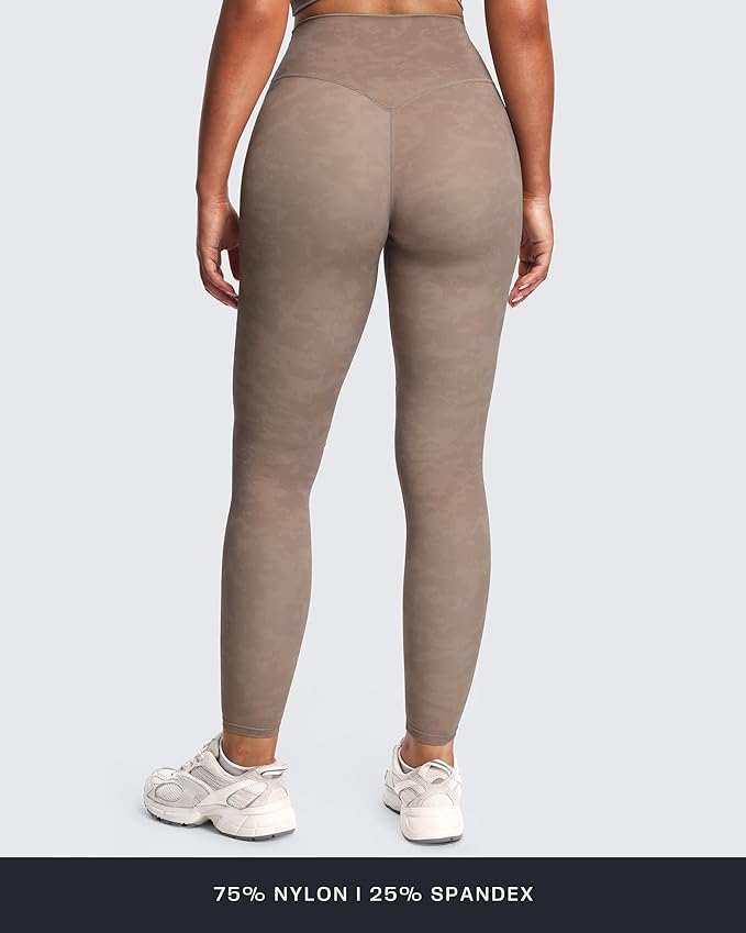 Aoxjox High Waisted Workout Leggings for Women Tummy Control Buttery Soft Yoga Metamorph Deep V Pants 26"