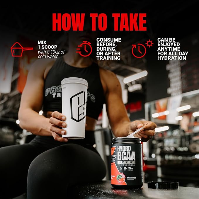 PROSUPPS HydroBCAA Essential Amino Acids Powder, BlackBerry Lemonade - Workout Supplement with BCAA, EAAs & Electrolytes for Hydration & Recovery - Stimulant-Free, Soy & Gluten-Free - 30 Servings