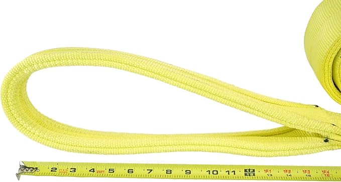 3 Ply Slings. Many Lengths in Listing! (USA Made), 4" x 30' Nylon Lifting Web Sling. 15,300 lbs Vertical, 12,200 Choker, 30,600 Basket, High Capacity Eye & Eye (4" x30')