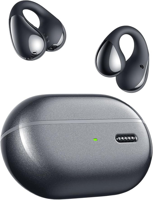 SoundPEATS PearlClip Pro Ear Ultra Open Ear Earbuds Wireless Headphones Bluetooth 5.4 Earphones Clip On Ear Buds with Mic, IPX5 Waterproof, 24 Hrs Play for Running Cycling Fitness