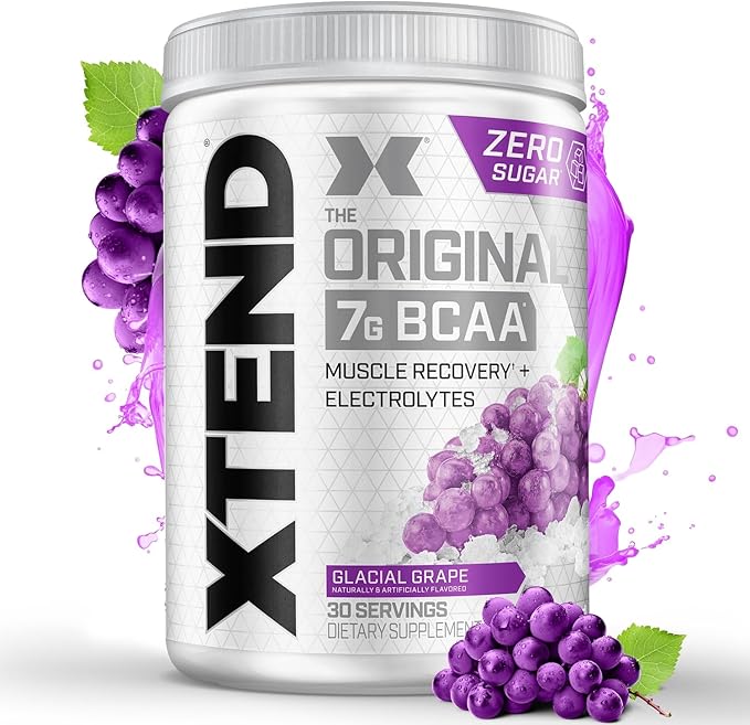 Xtend XTEND Original BCAA Powder 7g BCAA and 2.5g L-Glutamine, Sugar Free Post Workout Muscle Recovery Drink with Amino Acids for Men & Women, 30 Servings