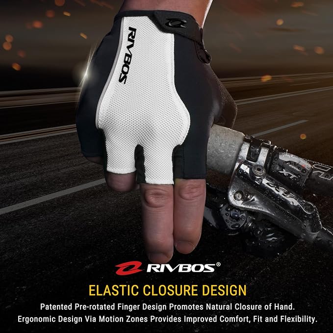 RIVBOS Cycling Gloves Bike Gloves for Men Women with Anti-Slip Shock-Absorbing Pad for Bicycle/Workout/Road Bike/Gym/Driving CHG001