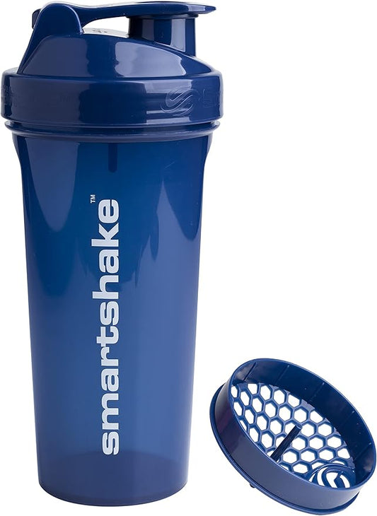 Smartshake Protein Shaker Bottle, (GLOSSY, Navy Blue)