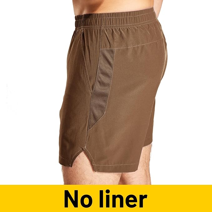 MIER Men's Workout Running Shorts Quick Dry Active 5 Inches Shorts with Pockets, Lightweight, Breathable