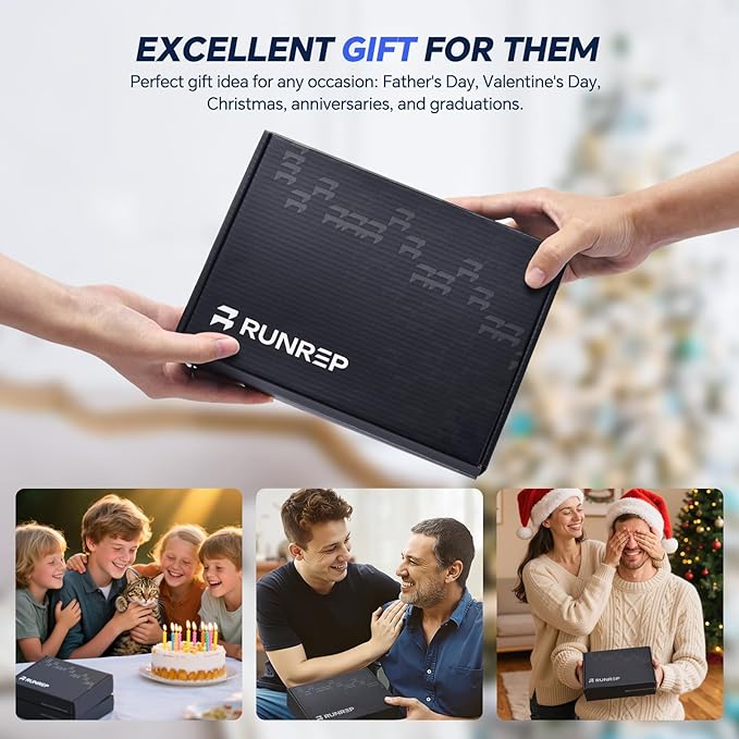 Running Gift Box for Runners, Running Gifts for Men and Women with Running Head Torch, Water Bottle, Waist Bag, Headband, Cap, Running Accessories for Hiking Jogging Marathons