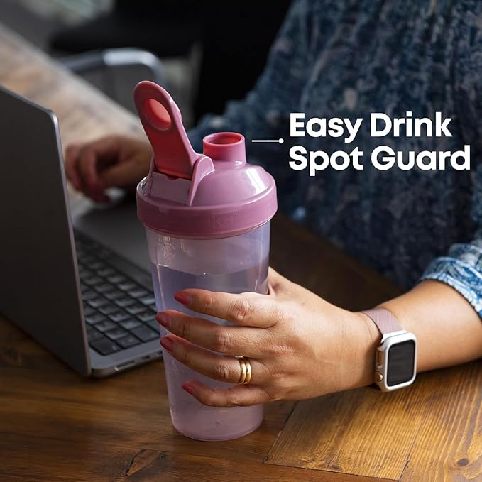 Smartshake Protein Shaker Bottle, (GLOSSY, Navy Blue)