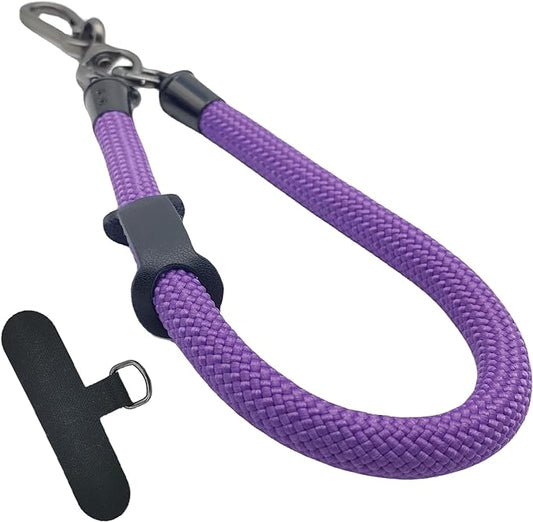 Phone Lanyard Wrist Strap Phone Strap Wrist Lanyard for Cell Phone Around the Hand with Lanyard Patch (Purple)