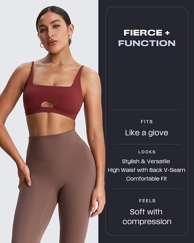 Aoxjox High Waisted Workout Leggings for Women Tummy Control Buttery Soft Yoga Metamorph Deep V Pants 26"