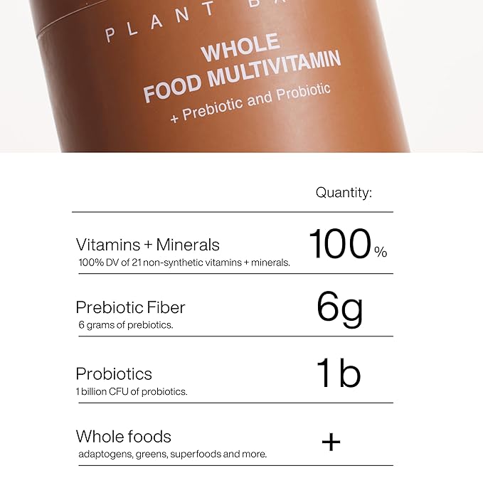 B.WILD Plant-Based Multivitamin Drink Mix – Bold Fruit Punch Flavor with Prebiotics, Probiotics & Adaptogens for Gut Health & Stress Support – 30 Servings – Vegan, Gluten-Free