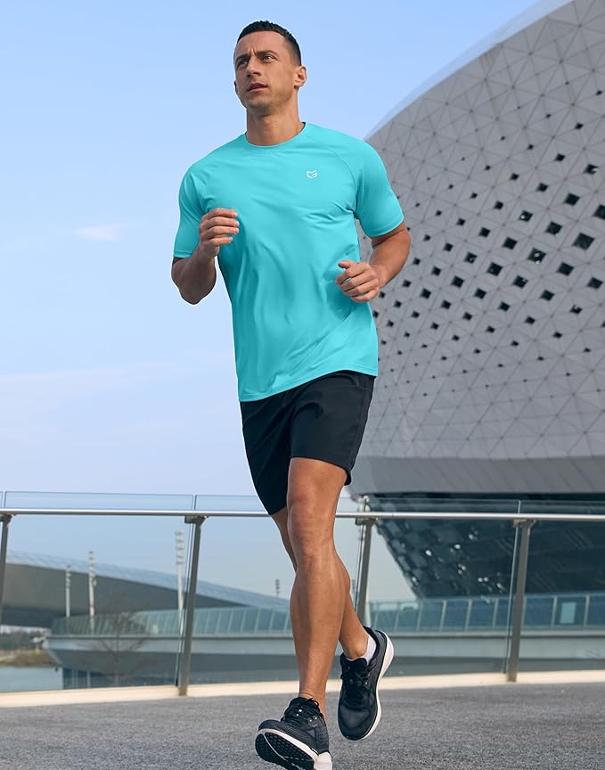 G Gradual Men's Workout Athletic T-Shirts Moisture Wicking Cooling Running Shirts Short Sleeve Performance Tee for Gym Tennis
