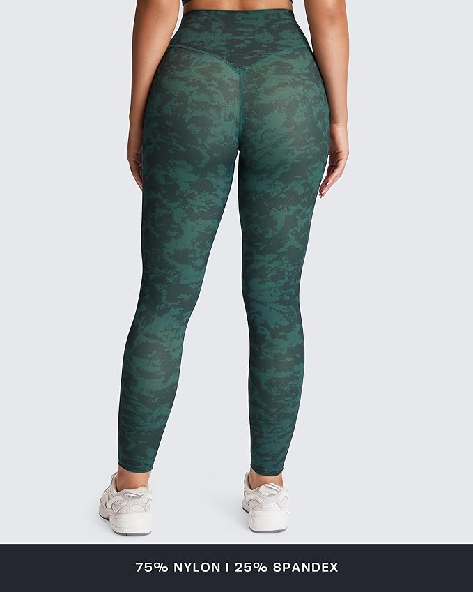 Aoxjox High Waisted Workout Leggings for Women Tummy Control Buttery Soft Yoga Metamorph Deep V Pants 26"