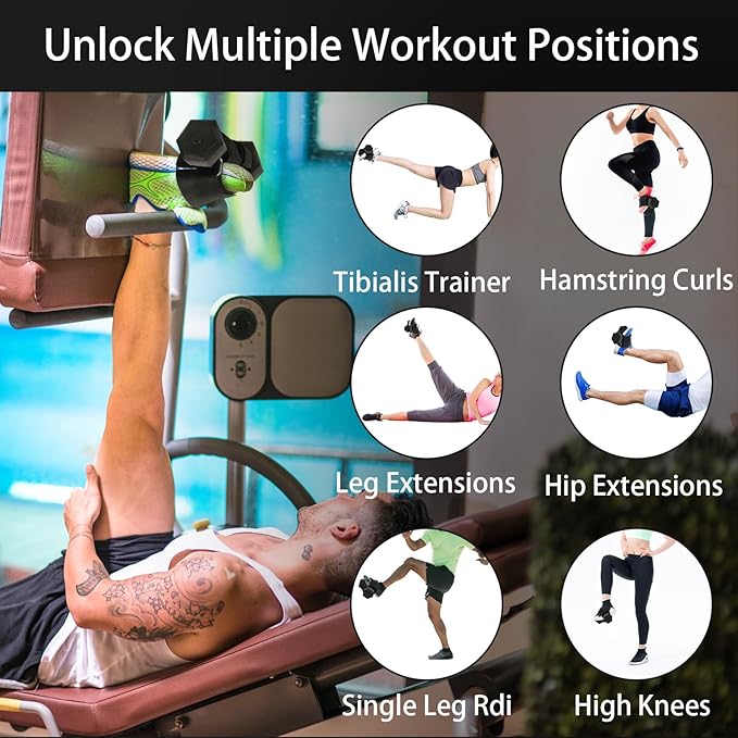 2Pcs Dumbbell Foot Attachment,Foot Weight Strap For Exercise,Adjustable Ankle Straps Leg Lifting Weight Holder For Gym Workouts Strength Training