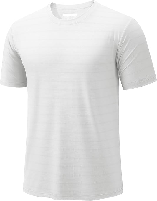 TACVASEN Men's Lightweight Athletic T-Shirts Quick Dry Workout Gym Tops Short Sleeve Running Tee Shirt Performance Activewear