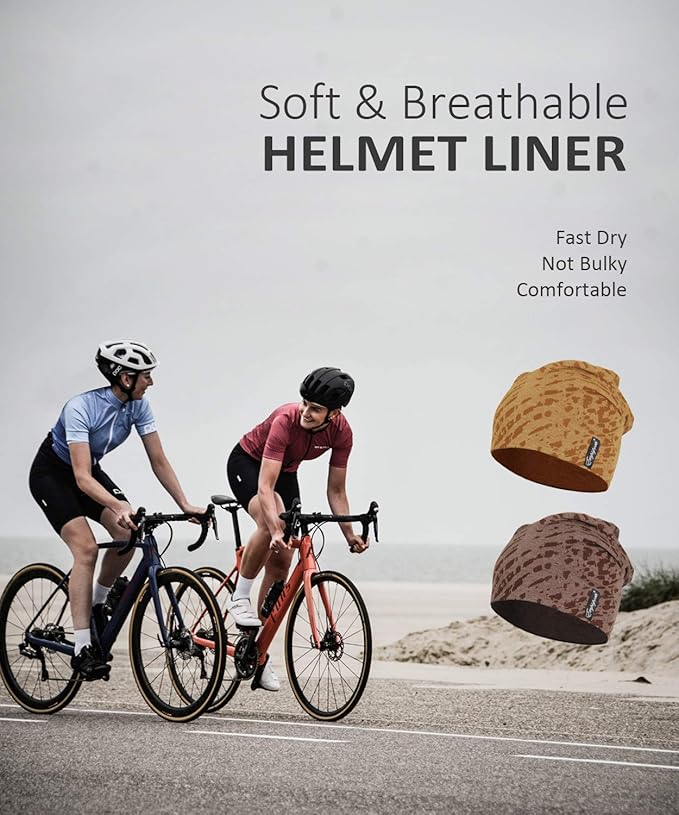 10" Multifunctional Soft Fashion Lightweight Beanies Hats, Cooling Running Skull Cap Helmet Liner Sleep Caps