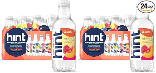 Hint Fruit-Infused Bottled Water, Smashup Flavored Variety Pack - Purified Water Beverages with Zero Calories, Natural Flavors, and Sugar Free - 16 Fl Oz (Pack of 24)