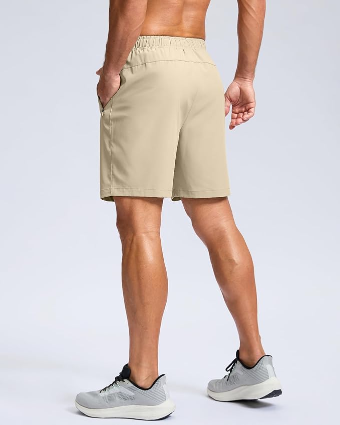 G Gradual Men's Athletic Running Shorts with Zipper Pockets Quick Dry 7"/ 5"/ 9" Workout Gym Shorts for Basketball Hiking