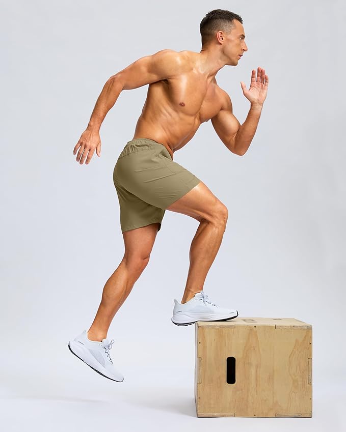 G Gradual Men's Athletic Running Shorts with Zipper Pockets Quick Dry 7"/ 5"/ 9" Workout Gym Shorts for Basketball Hiking