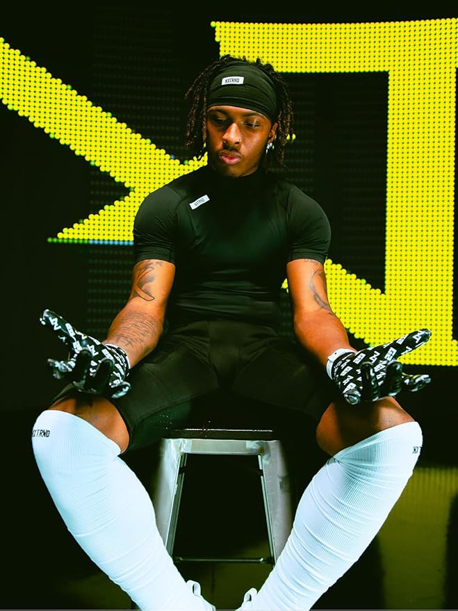 Nxtrnd Men's Turtleneck Compression T-Shirt, Short Sleeve Mock Neck