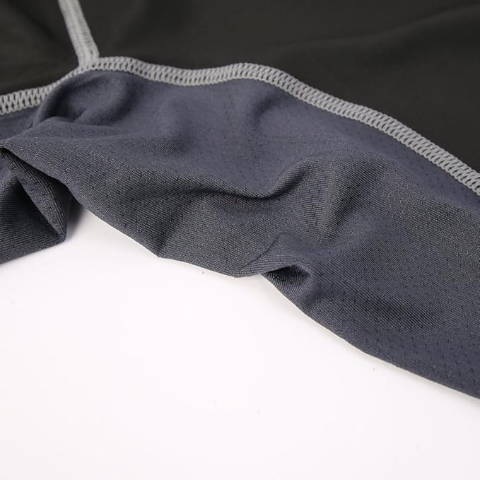 Audoc Compression Shirt Men 3 Pack Quick-Dry Athletic Baselayer 4-Way Stretch Moisture-Wicking Short Sleeve Workout Shirts