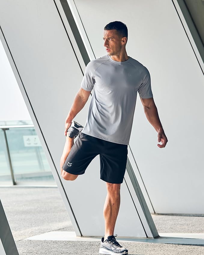 G Gradual Men's Athletic Running Shorts with Zipper Pockets Quick Dry 7"/ 5"/ 9" Workout Gym Shorts for Basketball Hiking