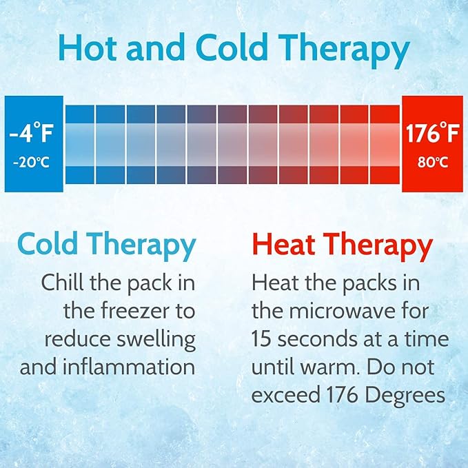 Arctic Flex Gel Replacement Packs - Reusable Hot & Cold Gel Ice Packs for Wrist, Injuries & Swelling - Flexible Therapy Compression Wrap - Athletic, Women, Men