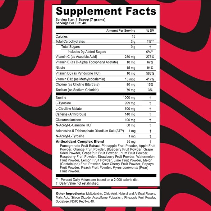 G Fuel PewDiePie Energy Drink Powder, Pre Workout Caffeine Mix for Gaming, Sugar Free Focus Amino, Vitamin + Antioxidants, 9.9oz (Lingonberry, 40 Servings)
