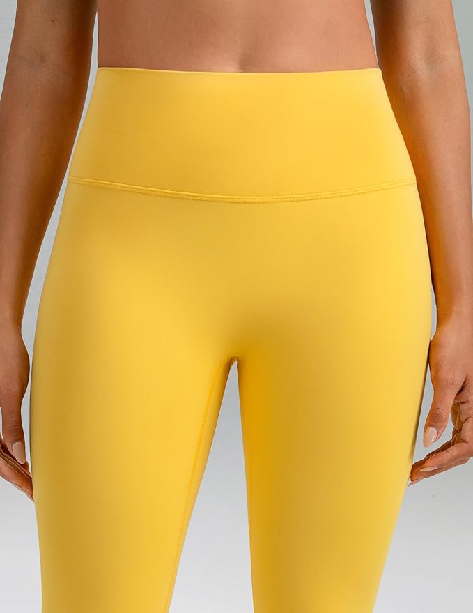 Colorfulkoala Dreamlux No Front Seam Leggings for Women 25"/28" Inseam, Seamless High Waisted Buttery Soft Yoga Pants