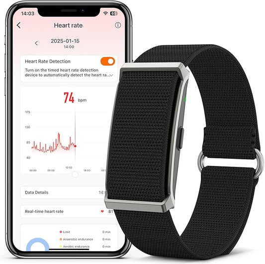 Smart Health Wristband for Women & Men - Activity Fitness Trackers Wearable Blood Pressure Monitor with Heart Rate and Sleep, Step Counter & Calories Tracker, IP68 Waterproof 173 Sport Modes Black