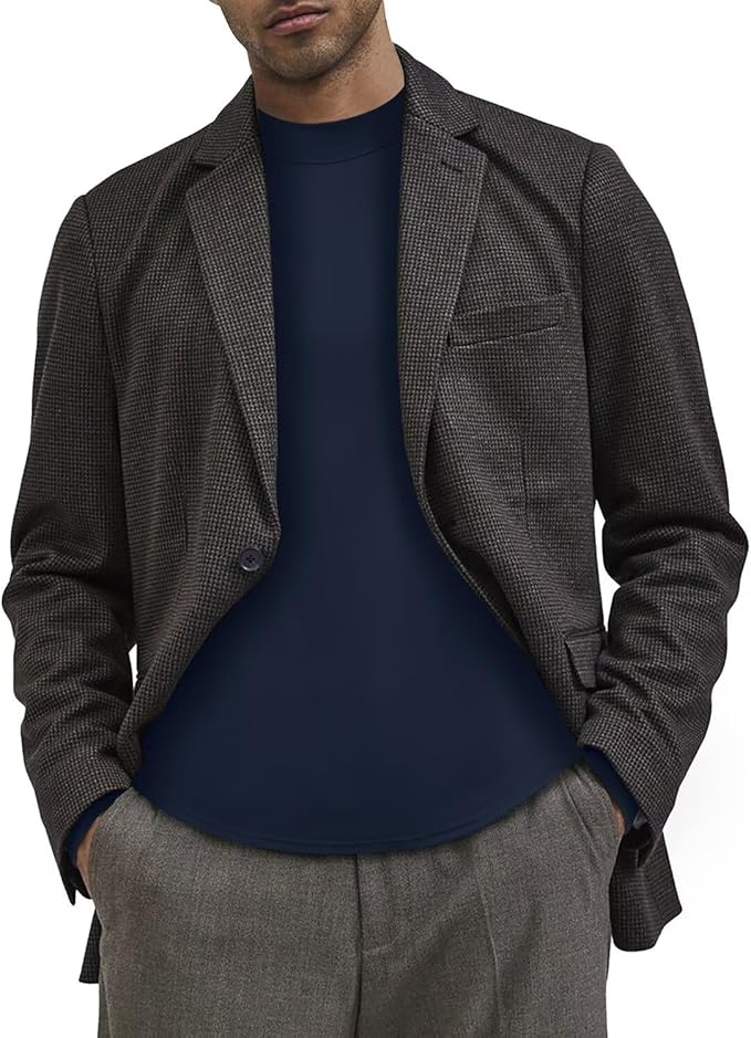 Men's Fashion Shirts Long Sleeve Mock Turtleneck T-Shirts Casual Thermal Undershirt Tops