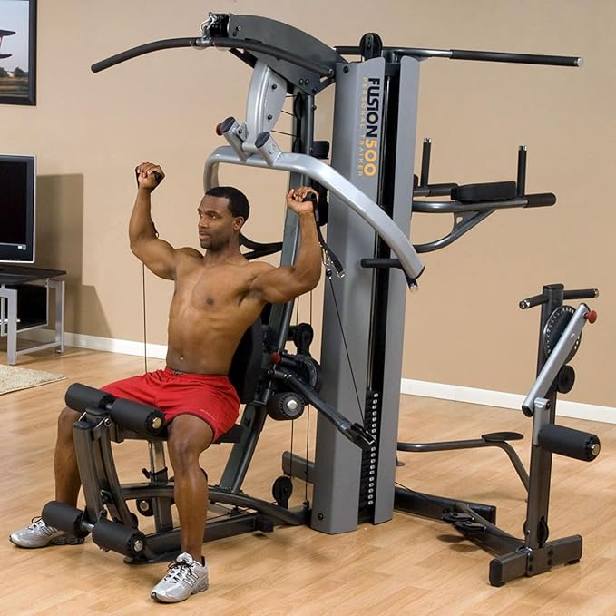 Body-Solid Multi-Station Home Gym Machine, Arm & Leg Strength Training Functional Exercise Workout Station for Weight Lifting and Bodybuilding