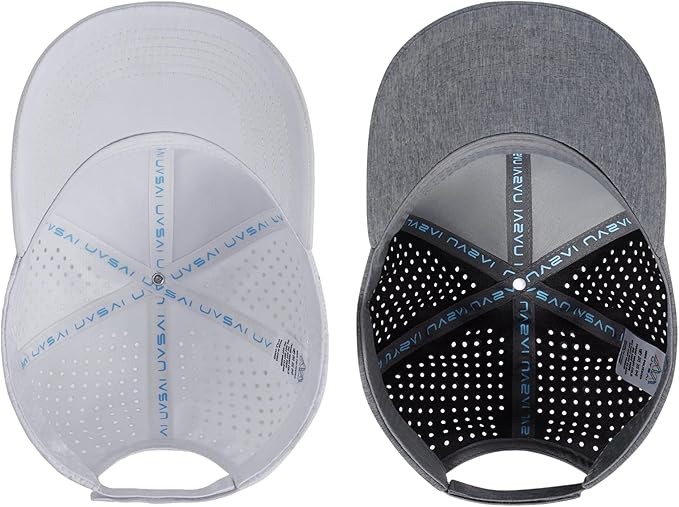 UPF 50+ Performance Water Resistant Baseball Cap Lightweight Breathable Hat Golf Running Boat Hiking for Men Women