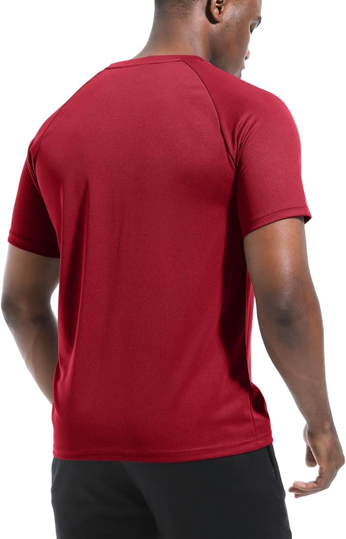 Boyzn 1, 3, 5 or 7 Pack Men's Workout Running Shirts, Dry Fit Moisture Wicking T-Shirt, Gym Athletic Short Sleeve Tee Shirts