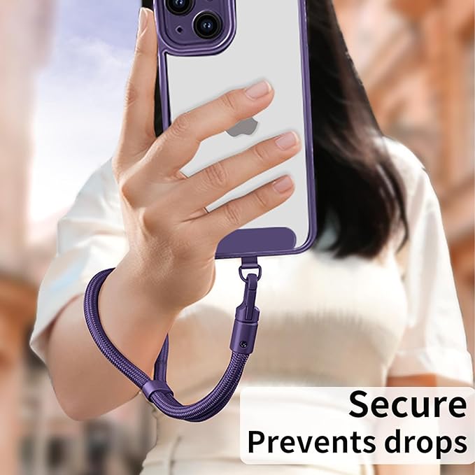 Anti Theft Phone Wrist Strap With 2 Metal Tether Tabs,Adjustable Wristlet & Hand Cell Phone Lanyard for Women and Men