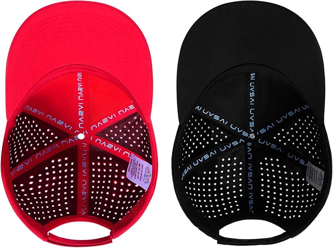 UPF 50+ Performance Water Resistant Baseball Cap Lightweight Breathable Hat Golf Running Boat Hiking for Men Women