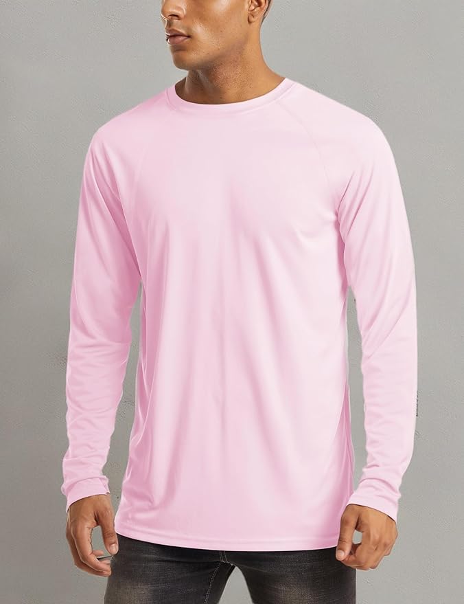 MAGCOMSEN Men's Long Sleeve Shirts UPF 50+ UV Sun Protection Athletic Shirts for Hiking Running Workout Rash Guard