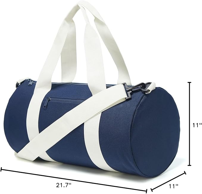 Small Gym Bag Duffel Bag for Women Men Fitness Sports Bag Workout Adjustable Detachable Shoulder Strap Lightweight Carry on Travel Duffle Bag