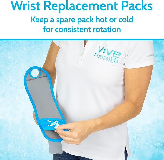 Arctic Flex Gel Replacement Packs - Reusable Hot & Cold Gel Ice Packs for Wrist, Injuries & Swelling - Flexible Therapy Compression Wrap - Athletic, Women, Men
