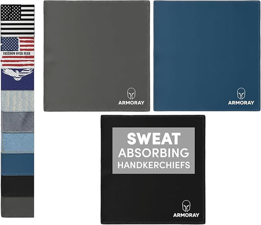 ARMORAY Sweat Absorbing Towel Handkerchief – Quick-Dry Microfiber Gym Towels for Face, Hands & Body – Workout Towel for Men, Sport Rag, Perfect for Tennis, Pickleball & Sauna Use by Women