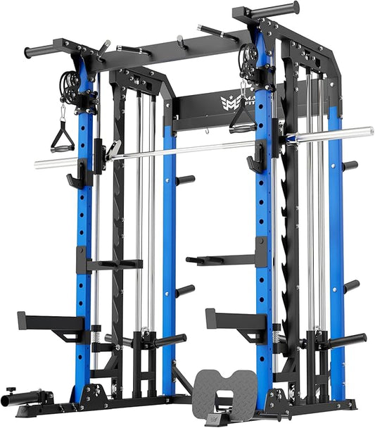 B52 Machine Home Gym with Power Rack, Cable Crossover, Dual Pulley System, Landmine, and Multi-Grip Pull-Up Bar – Heavy-Duty Fitness Equipment for Strength Training and Full-Body Workouts