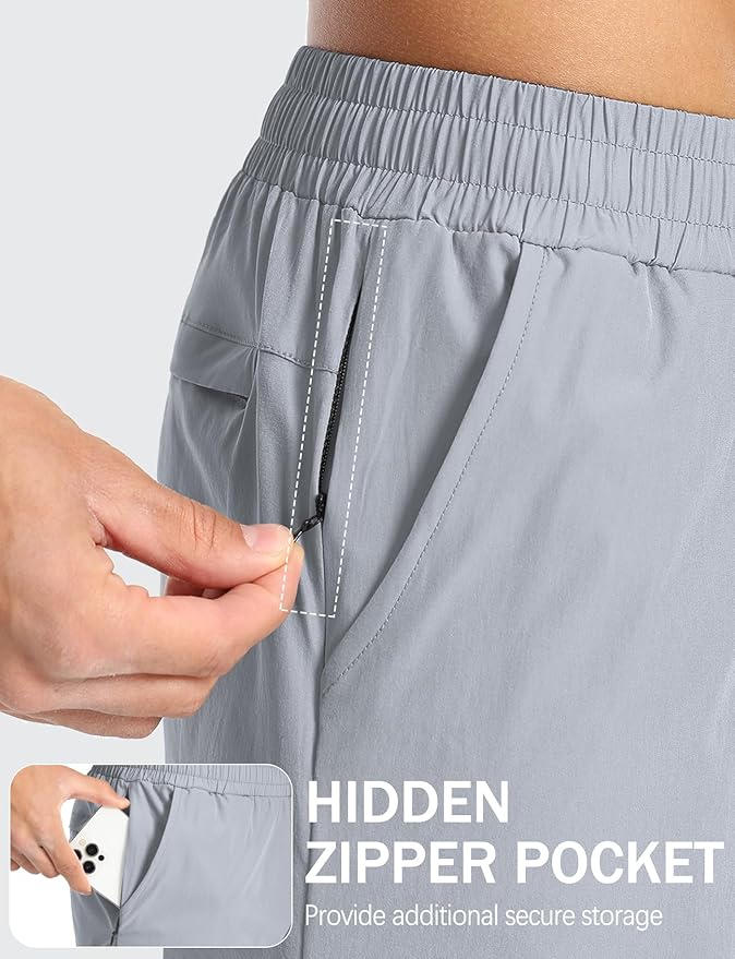 Aolesy Men's 5''/7'' Running Shorts Quick Dry Workout Gym Shorts with Pockets, Tennis Training Athletic(Linerless & Liner)