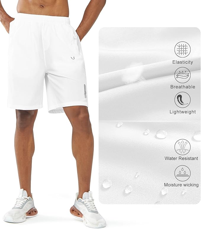 NORTHYARD Men's Athletic Running Shorts Quick Dry Workout Shorts 7"/ 5"/ 9" Lightweight Sports Gym Basketball Tennis Hiking