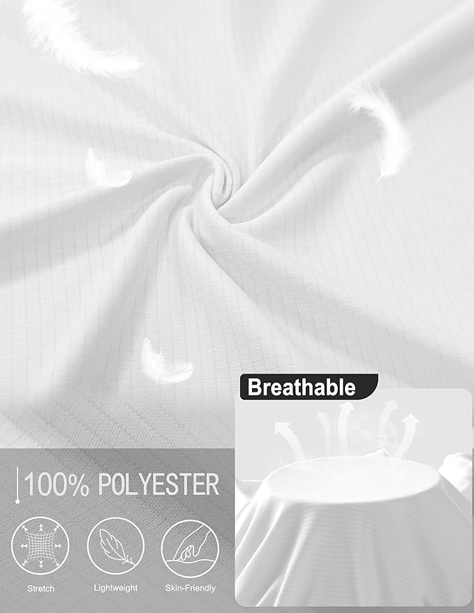 Men's Short Sleeve Workout Shirts Quick Dry Lightweight T-Shirts Gym Running Athletic Tshirt for Summer