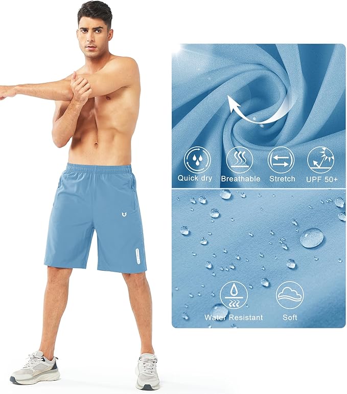 NORTHYARD Men's Athletic Running Shorts Quick Dry Workout Shorts 7"/ 5"/ 9" Lightweight Sports Gym Basketball Tennis Hiking