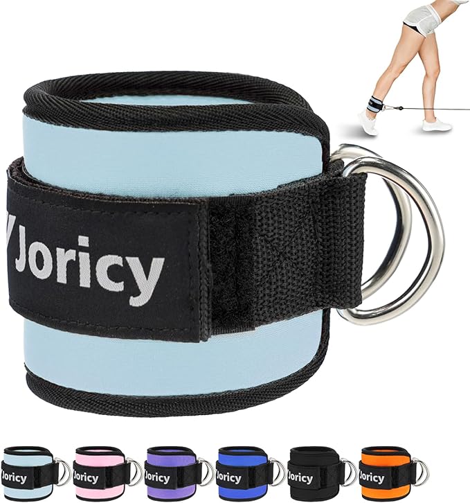 Ankle Strap for Cable Exercise Machines, Work Out Cuff Attachment Ankle Resistance Bands, Cable Kick Back Straps for Gym, Glute Workouts, Kickbacks, Leg Extensions, Hip Abductors, Booty Workouts