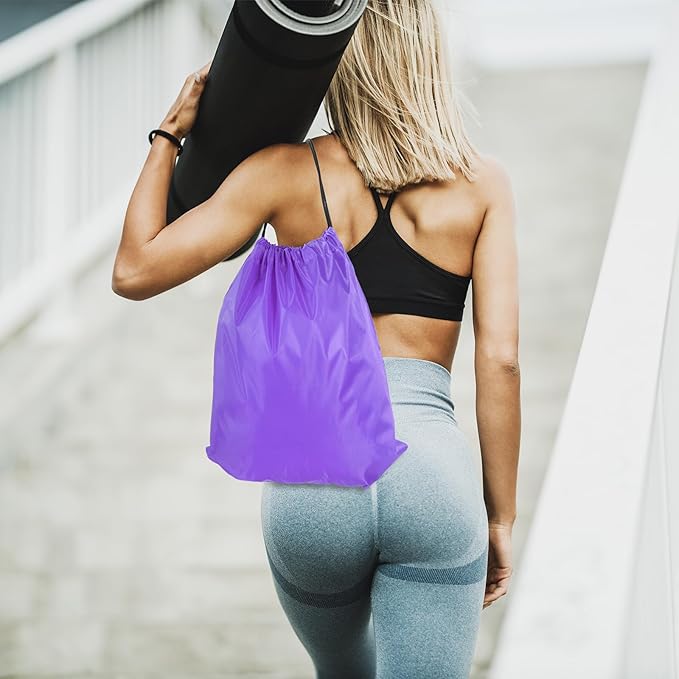 Poen 10 Pcs Home Pilates Kit for Women Include 12" Pilates Ring 10" Yoga Exercise Ball 5 Resistance Bands Dumbbells Elastic Band and Drawstring Backpack Set for Legs Arms Thighs