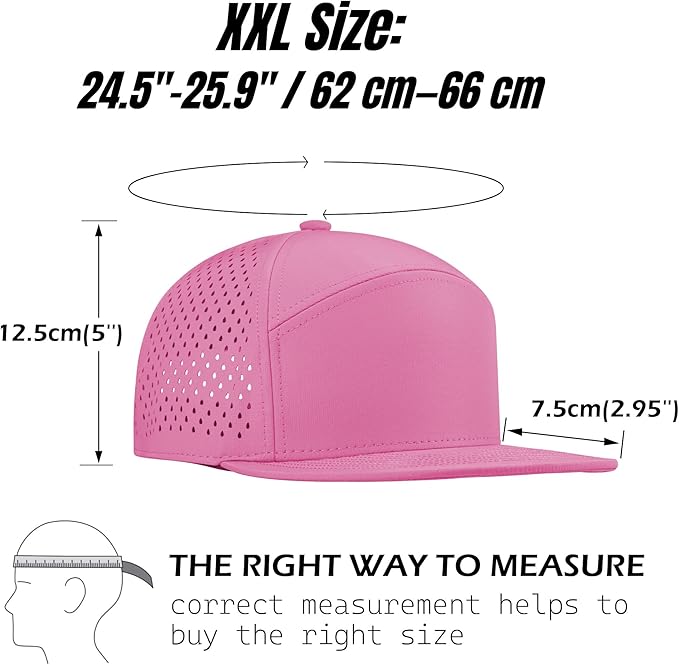 Performance Snapback Hats for Men Women,Flat Bill Cap,Golf,Running,Workout