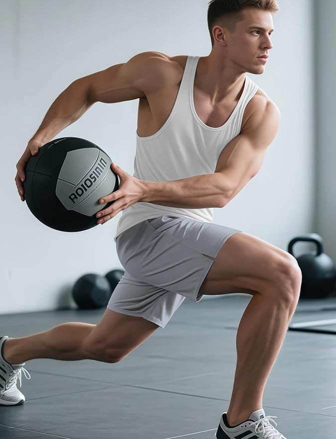 Aolesy Men's 5''/7'' Running Shorts Quick Dry Workout Gym Shorts with Pockets, Tennis Training Athletic(Linerless & Liner)