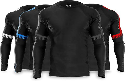 Sanabul Core Long Sleeve Jiu Jitsu Rash Guard MMA BJJ Wrestling Shirt Grappling